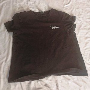 Vibe N Black/White Believe Graphic T-Shirt